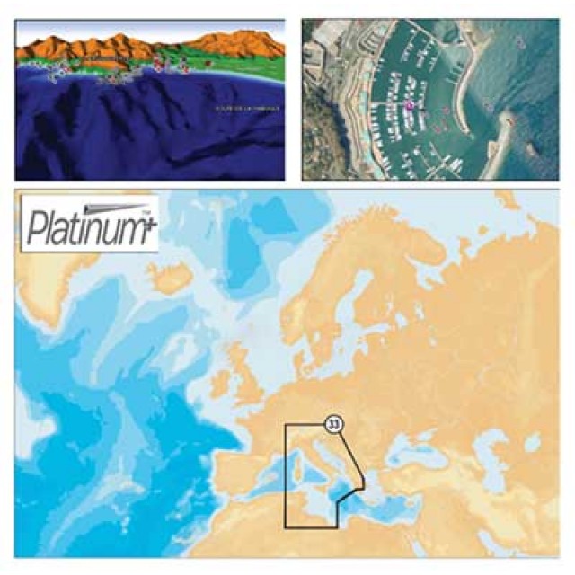 Navionics SD/Micro SD Platinum + Charts 33P kartografija