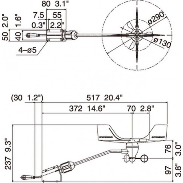 Furuno FI5001 Sonda za FI-70 Staff 372mm Furuno FI5001 Sonda za FI-70 Staff 372mm