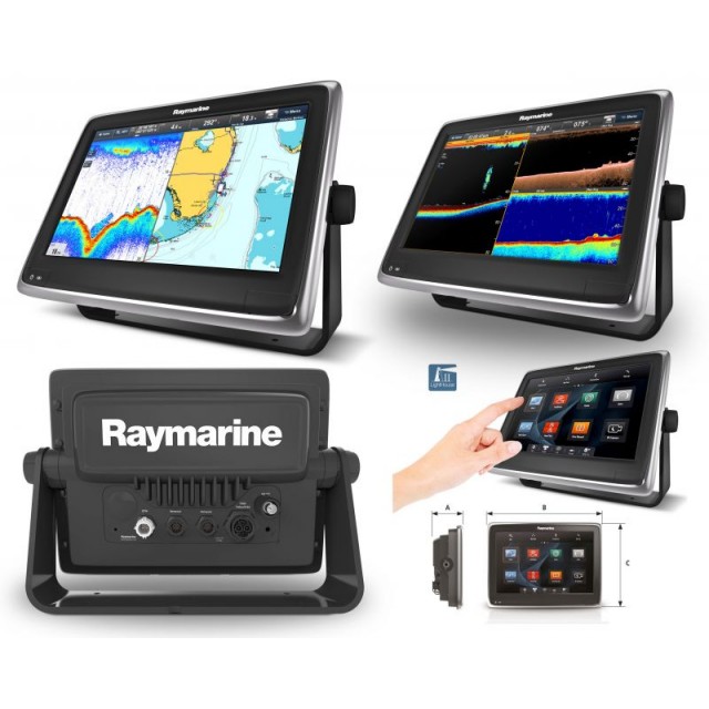 Nautička Navigacija Raymarine Multifunction Display 12.1" a127 Wi-Fi Touch sa Fishfinder E70236