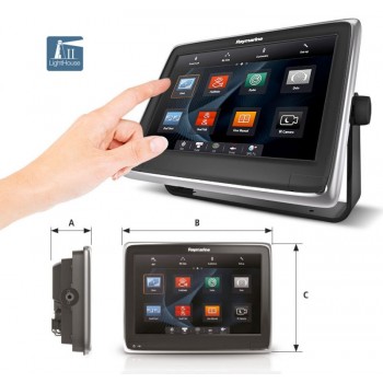Nautička Navigacija Raymarine Multifunction Display 9" a98 Wi-Fi Touch sa Fishfinder E70234