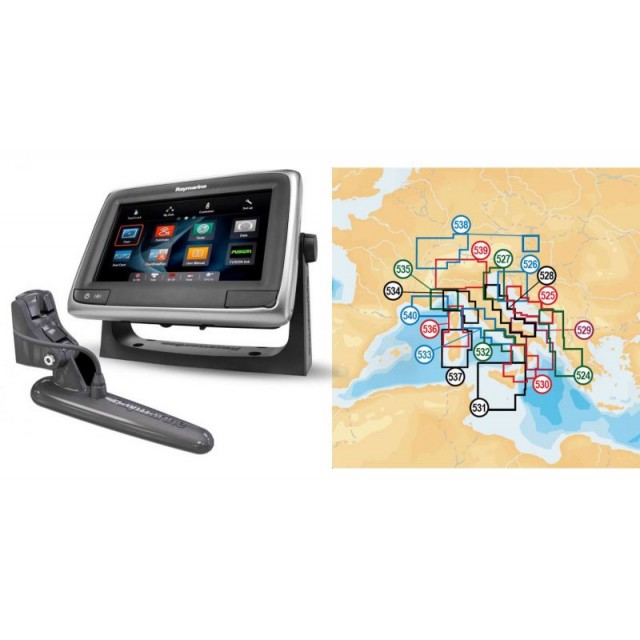 Nautička Navigacija Raymarine A68 Wi-Fi 5.7" MFD sa Navionics Gold Small 2 Kartografijom
