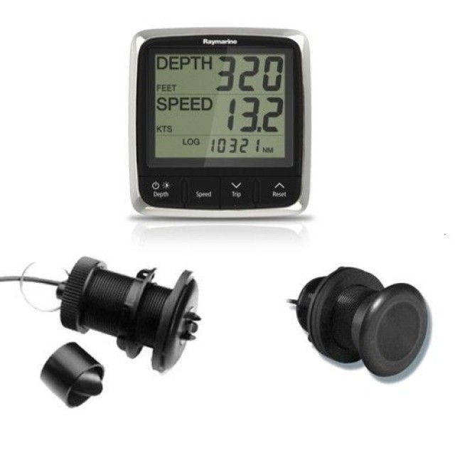 Raymarine i50 Tridata Pack sa P120 Speed Temperature Transducer i P19 Depth Transducer 