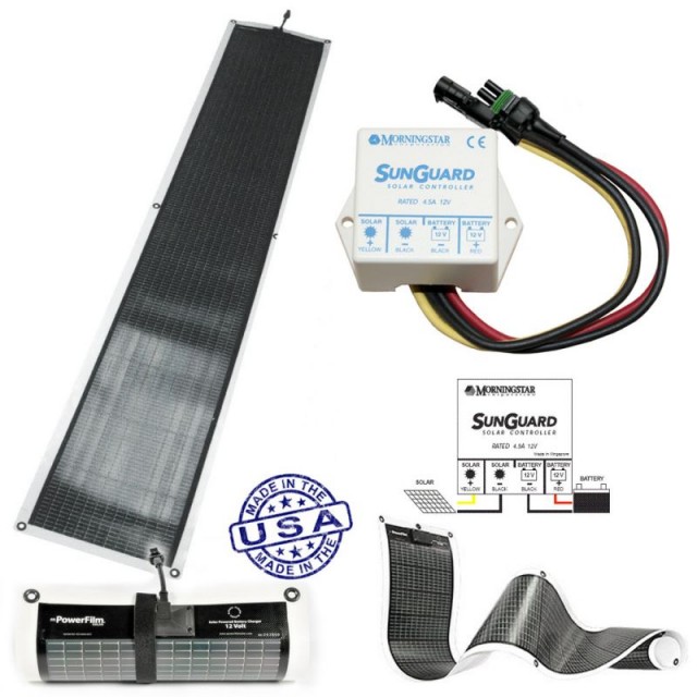 PowerFilm rolo Fotonaposnki Solarni panel 21W/12V + Regulator punjenja